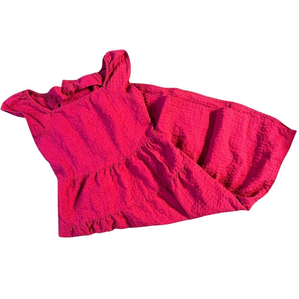 Pink ruffle dress old navy